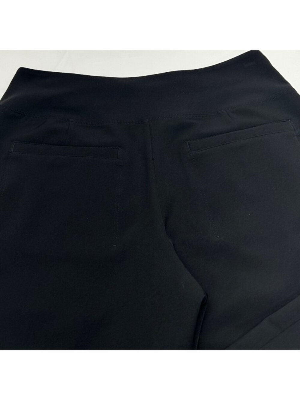 Athleta Womens Black Ankle Pants Size 2 Petite Stretch Pull-On Tapered Fit - Picture 7 of 14
